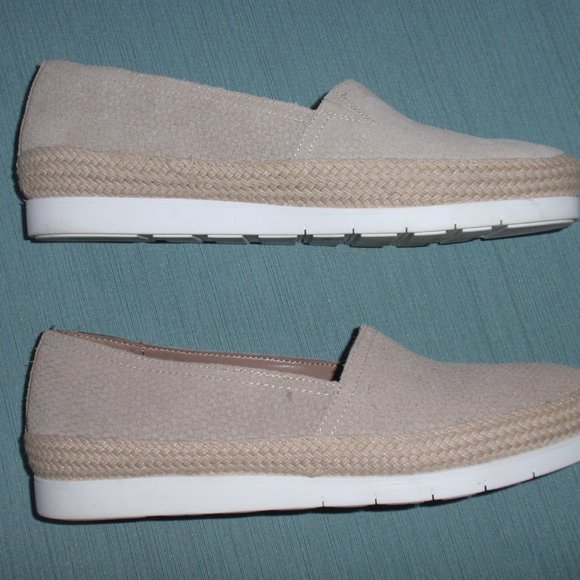 Donald Pliner Paryn Leather Tan Espadrilles Shoes Flats Slip Ons 8.5 - Picture 8 of 13